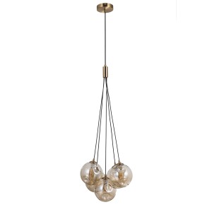 Lampa wisząca Perlos  PND-54456-5-HB-AMB Italux