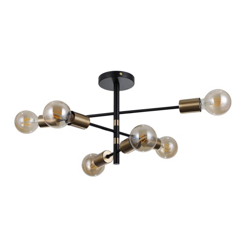 Lampa wisząca Piansi  PND-4025-6-BL-HBR Italux