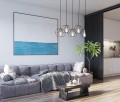 Lampa wisząca Aina  PND-74889-5-BK Italux