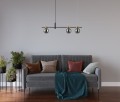 Lampa wisząca Bletter  PND-5225-3-BK-SG Italux