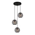 Lampa wisząca Hilo  PND-22341-3SA-BK Italux