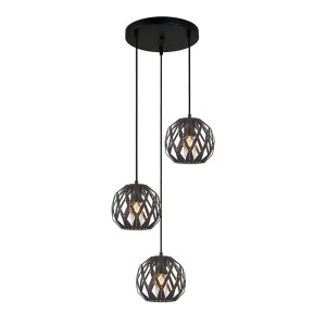 Lampa wisząca Hilo  PND-22341-3SA-BK Italux