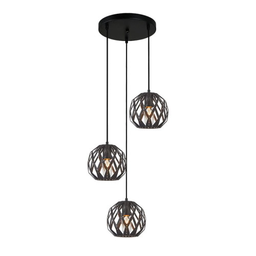Lampa wisząca Hilo  PND-22341-3SA-BK Italux