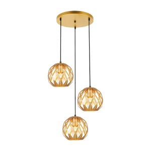 Lampa wisząca Hilo  PND-22341-3SA-GD Italux