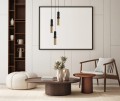 Lampa wisząca Isidora  PND-14290-3-BK-BRO Italux