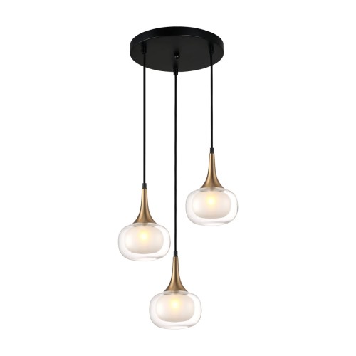 Lampa wisząca Konila  PND-99709-3A-BRO-CL Italux
