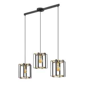 Lampa wisząca Primero  PND-44003-3-BK-GD Italux