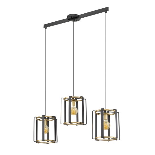 Lampa wisząca Primero  PND-44003-3-BK-GD Italux