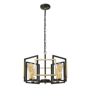 Lampa wisząca Primero  PND-44003-4-BK-GD Italux