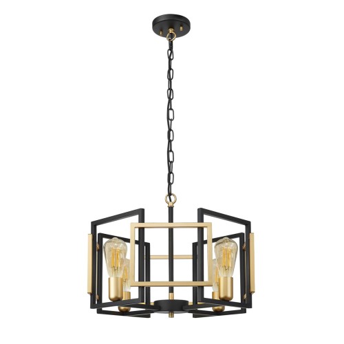 Lampa wisząca Primero  PND-44003-4-BK-GD Italux