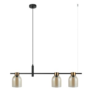 Lampa wisząca Servio  PND-66892-3-BK-AMB Italux