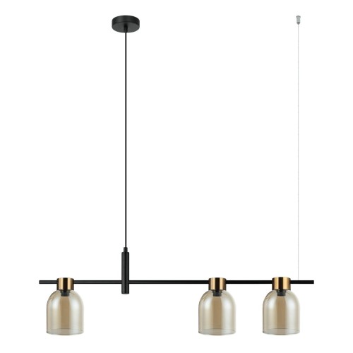 Lampa wisząca Servio  PND-66892-3-BK-AMB Italux