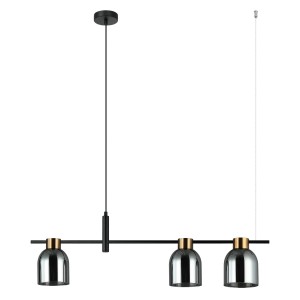 Lampa wisząca Servio  PND-66892-3-BK-SG Italux