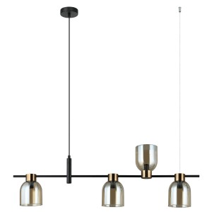 Lampa wisząca Servio  PND-66892-4-BK-AMB Italux