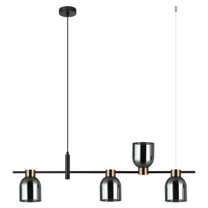 Lampa wisząca Servio  PND-66892-4-BK-SG Italux