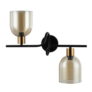 Kinkiet Servio  WL-66892-2A-BK-AMB Italux