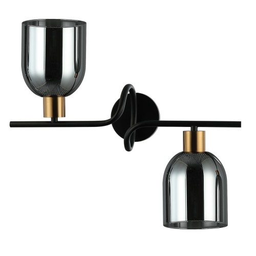 Kinkiet Servio  WL-66892-2A-BK-SG Italux