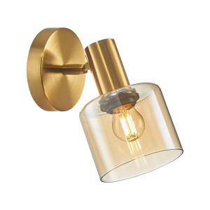 Kinkiet Santia  WL-65342-1 BRO+AMBER Italux