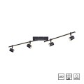 Lampa sufitowa BARIK 5 - punktowa czarny PaulNeuhaus - 6525-18