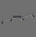 Lampa sufitowa BARIK 5 - punktowa czarny PaulNeuhaus - 6525-18