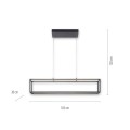 Lampa wisząca sufitowa CONTURA 4 - punktowa czarny PaulNeuhaus - 2441-18