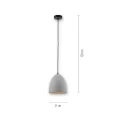 Lampa wisząca sufitowa ETON 1 - punktowa Beton PaulNeuhaus - 2231-22