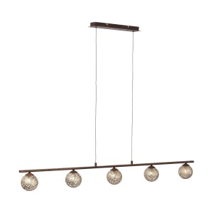 Lampa wisząca sufitowa GRETA 5 - punktowa rdzawy PaulNeuhaus - 2040-48
