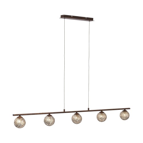 Lampa wisząca sufitowa GRETA 5 - punktowa rdzawy PaulNeuhaus - 2040-48