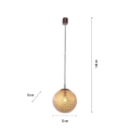 Lampa wisząca sufitowa GRETA 1 - punktowa rdzawy PaulNeuhaus - 2420-48