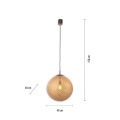 Lampa wisząca sufitowa GRETA 1 - punktowa rdzawy PaulNeuhaus - 2421-48