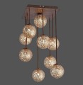 Lampa sufitowa GRETA 9 - punktowa rdzawy PaulNeuhaus - 6238-48