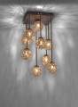 Lampa sufitowa GRETA 9 - punktowa rdzawy PaulNeuhaus - 6238-48
