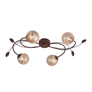 Lampa sufitowa GRETA 4 - punktowa rdzawy PaulNeuhaus - 6395-48