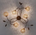 Lampa sufitowa GRETA 6 - punktowa rdzawy PaulNeuhaus - 6398-48