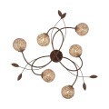 Lampa sufitowa GRETA 6 - punktowa rdzawy PaulNeuhaus - 6398-48