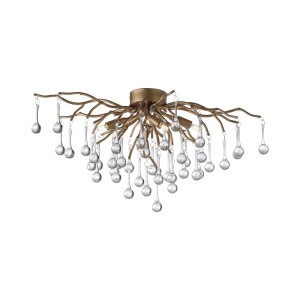 Lampa sufitowa ICICLE 4 - punktowa postarzany mosiądz PaulNeuhaus - 8090-11