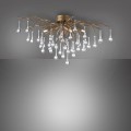 Lampa sufitowa ICICLE 4 - punktowa postarzany mosiądz PaulNeuhaus - 8090-11