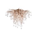 Lampa sufitowa ICICLE 9 - punktowa postarzany mosiądz PaulNeuhaus - 8091-11