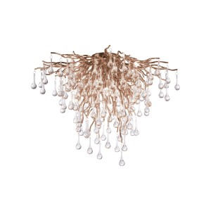 Lampa sufitowa ICICLE 9 - punktowa postarzany mosiądz PaulNeuhaus - 8091-11