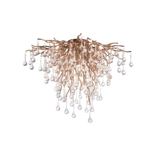 Lampa sufitowa ICICLE 9 - punktowa postarzany mosiądz PaulNeuhaus - 8091-11