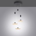 Lampa wisząca sufitowa LAUTADA 3 - punktowa czarny PaulNeuhaus - 2082-18