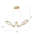 Lampa wisząca sufitowa MELINDA 1 - punktowa złoty PaulNeuhaus - 8292-12