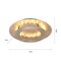 Lampa sufitowa NEVIS 1 - punktowa złoty PaulNeuhaus - 9620-12