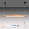 Lampa wisząca sufitowa PALMA 1 - punktowa naturalnego drewna PaulNeuhaus - 2625-79