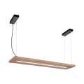 Lampa wisząca sufitowa PALMA 1 - punktowa naturalnego drewna PaulNeuhaus - 2625-79