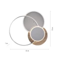 Lampa sufitowa PALMA 1 - punktowa drewna PaulNeuhaus - 8328-79