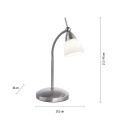 Lampa stołowa PINO 1 - punktowa srebrny PaulNeuhaus - 4001-55