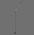 Lampa podłogowa stojąca PURE-GRAFO 1 - punktowa czarny PaulNeuhaus - 407-18