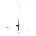 Kinkiet ścienny PURE-GRAFO 1 - punktowa czarny PaulNeuhaus - 9407-18