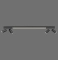 Lampa sufitowa PURE-LINES 5 - punktowa antracyt PaulNeuhaus - 6121-13